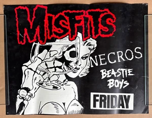 MISFITS / BEASTIE BOYS / NECROS vintage 1982 poster for NYC show * RARE * - Picture 1 of 15