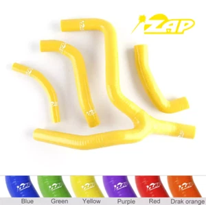 Yellow ZAP For Suzuki RMZ250 RMZ 250 2013-2018 Silicone Radiator Hoses Kit Pipes - Picture 1 of 12