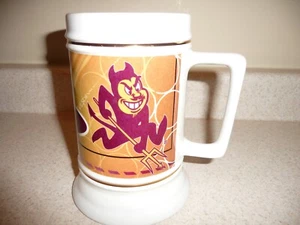 ARIZONA STATE UNIVERSITY ASU SUN DEVILS Ceramic Stein - Sparky - Free Shipping - Picture 1 of 6