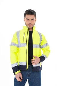 Arbeitsjacke Softshelljacke Warnschutzjacke reflektierend softshell - Bild 1 von 30