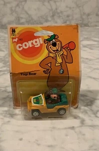 CORGI 1981 Hanna-Barbera Yogi Bear Jeep Diecast Car Yellow MIP Vintage NOS - Picture 1 of 2