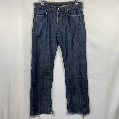 Citizens of Humanity Evans 606 Jeans 34 x 34 Blue Relaxed Button Fly Distressed - Image 1 of 4