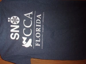T-shirt SNO CCA FLORIDA CONSERVATION HABITAT ADVOCACY grigia S pesca trota - Foto 1 di 2