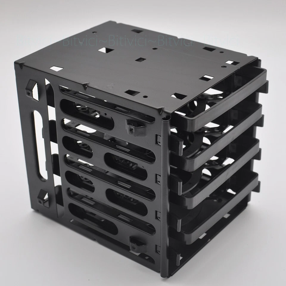 5.25" to 4x 3.5" SATA SAS Hard Drive HDD Cage Rack Tray Caddy CD-ROM Bay Slot - Image 1 of 4