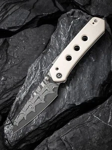 Navaja CIVIVI Vision FG G10 Ivory Damascus damasco Superlock - Imagen 1 de 9