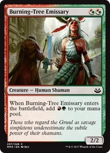 BURNING-TREE EMISSARY Modern Masters 2017 MTG Red/Green Creature — Human Com - Picture 1 of 1
