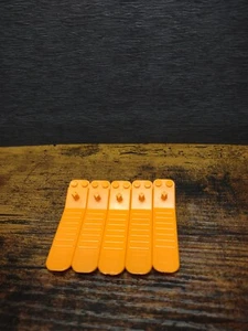 LEGO Orange Brick Separator 630 Removal Tools Popper Building Lot of 5 - Picture 1 of 3