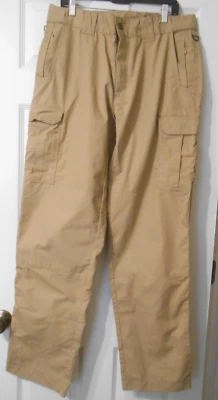 Galls Cargo Tactical Pants 36 x 36 Tan Khaki Rip Stop Stretch Waist - Excellent - Image 1 of 3
