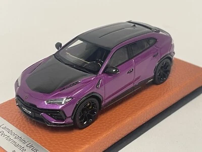 1/43 Looksmart Lamborghini URUS Performante in Purple on leather base LS537F - Image 1 of 4
