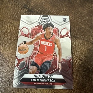 2023-24 Panini Mosaic Rookie Amen Thompson NBA Debut #26 RC Rockets - Picture 1 of 2