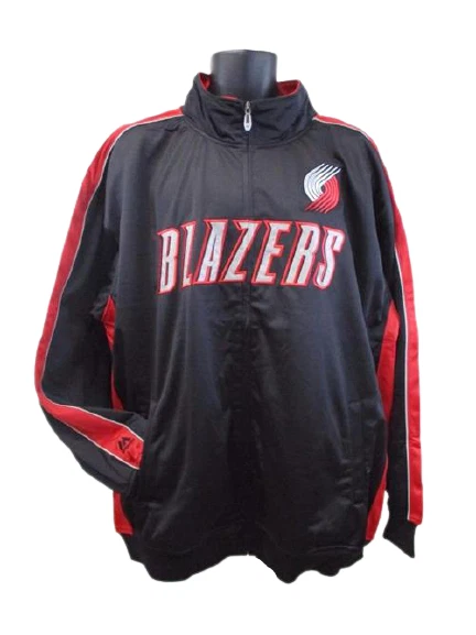 Portland Trail Blazers Mens Size 3XL Majestic Black Track Jacket