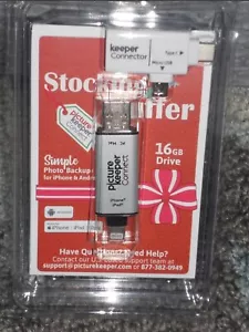 Picture Keeper Connect 16 GB Foto Backup Silber Flash Drive Android Apple Neu in Verpackung - Bild 1 von 2