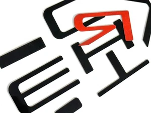 DKM | GLOSSY BLACK TAILGATE LETTERS FOR AVALANCHE NOT DECALS - Picture 1 of 1