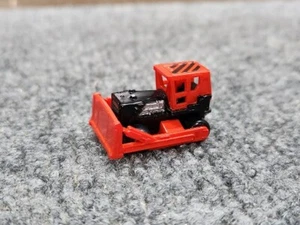 Vintage Micro Machine Bulldozer Construction Vehicle in Red & Black - Picture 1 of 12