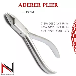 Orthodontic Triple Beak Aderer Plier: Three-Prong Dental Wire Bending Pliers CE - Picture 1 of 3