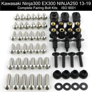 Kit de carrocería pernos carenado completo aptos para kawasaki Ninja 300 Ex300 Ninja 250 13-17 - Imagen 1 de 10