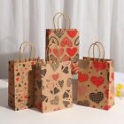 6pcs Kraft Paper Valentines Day Packing Bags  Wedding Birthday Party Supply