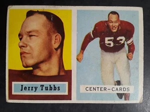 1957 Topps Jerry Tubbs Rookie #125 football card Chicago Cardinals - Picture 1 of 7