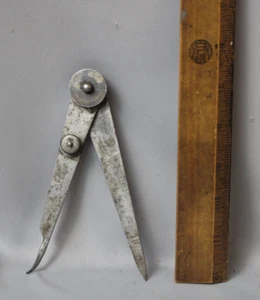 Fine Vintage 5-3/4 L. S. Starrett Hermaphrodite Firm Joint Caliper Inv#RE22 - Bild 1 von 5