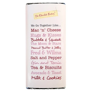 Fun Valentine Chocolate Bar We Go Together Like - Picture 1 of 8