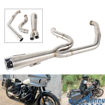 Sistema de escape 2 en 1 para Harley Low Rider ST FXLRST FXLRS Street Bob FXBB/S Foto 1 de 4