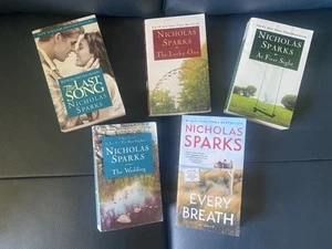 Lot of 5 Nicholas Sparks Books Romance Novels PB Paperback - Picture 1 of 3