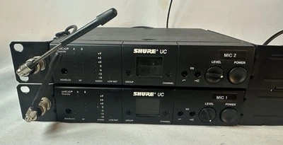 Lot of (2) Shure MARCAD Diversity UC4-UA Wireless Receivers - No Power Adapter - Image 1 of 4