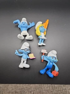 Lote De 4 Figuras De Colección De Los Pitufos Peyo Schleich - Imagen 1 de 12