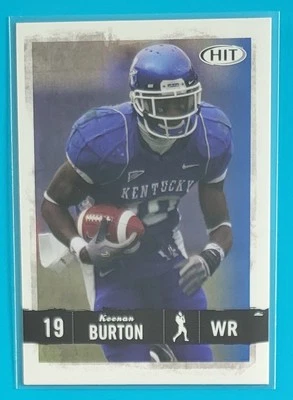 2008 SAGE HIT #19 Keenan Burton Kentucky Wildcats Football Card  - Image 1 of 2