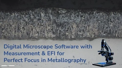 Digital Microscope Software with Measurement & Extended Focus Imaging (EFI) - Image 1 of 4