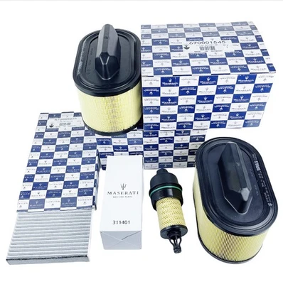 NEW Oil & Air & AC Filters for Maserati V6 Gas Ghibli Quattroporte & Levante Foto 1 de 4