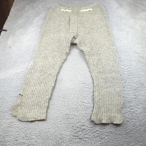 Vintage Militär Wolle Thermo Hose Herren mittelgrau Strick lang Euro 70er - Bild 1 von 22