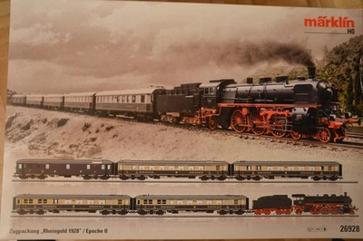 Märklin 26928, Zugpackung "Rheingold 1928", DRG, Ep. II, Digital,H0 - Bild 1 von 3
