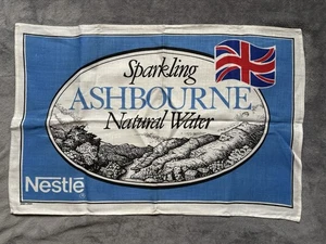 ASHBOURNE NATURAL WATER - NESTLE - TEA TOWEL - COTTON - UNUSED - ADVERTISING - - Picture 1 of 4