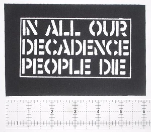 CRASS - DIY Crust Punk Patch Anarcho Antisect Rudimentary Peni Icons of Filth - Picture 1 of 1