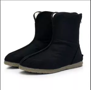 New Men's Chinese Style Boots Slippers ethnic Tai Chi Cotton Cloth Casual Shoes - Picture 1 of 13
