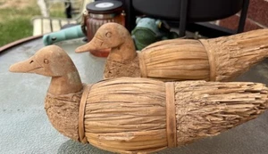 2NATIVE AMERICAN ? FOLK ART PRIMITIVE ANTIQUE DUCK DECOY SCULPTURE HUNTING CABIN - Picture 1 of 8