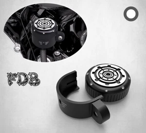 Fit H-D 2007-13 XL Sporter Smashing Gear Contrast Cut Rear Brake Reservoir Cover - Picture 1 of 8