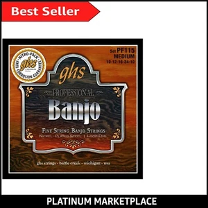 Versatile 5-String Nickel-Plated Banjo Strings - Ideal for All Styles PF115 - Picture 1 of 2