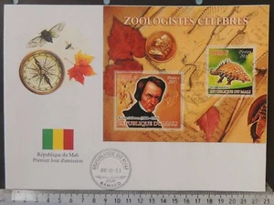 2012 large format FDC zoologists richard owen compass insects flags - Picture 1 of 1