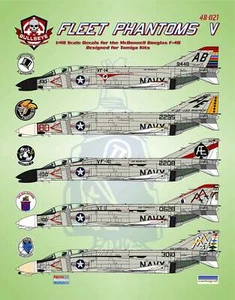 Bullseye Model Aviation 1/48 Decals F-4B Phantom II Fleet Phantoms V - 48021 - Picture 1 of 3