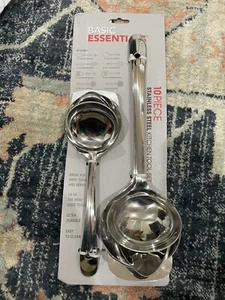 New BE Stainless Steel Kitchen Utensil Set Of 10 piece Mirror Polished - Picture 1 of 10