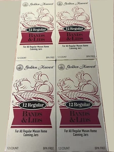 NUEVA COSECHA DORADA Tapas y Bandas Tarro Boca Regular 4 Cajas de 12 (48) - Imagen 1 de 2