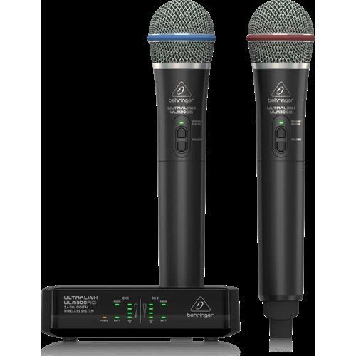 BEHRINGER ULM302 MIC DOPPIO RADIOMICROFONO PALMARE WIRELESS DIGITALE 2,4 GHz - Immagine 1 di 1