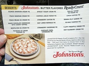 REZEPTE DESERTS JOHNSTON'S BUTTER AROMATISIERT FERTIGE KRUSTE - Bild 1 von 1