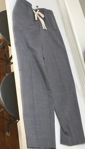 J.CREW NWT BA246 Tie-Waist Pant in Wool Flannel - color Heather Charcoal -Size 4 - Picture 1 of 6