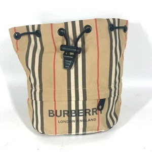 BURBERRY Logo Check Drawstring Bag Makeup pouch Cosmetics Pouch Multi pouch - Picture 1 of 17