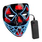 Halloween Scary Rave LED Purge Mask Glow in Dark Light up Mask Cosplay