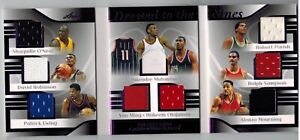 2023 LEAF HISTORY BOOK DRESS NINES 9/10 SHAQUILLE EWING MING OLAJUWON JERSEY