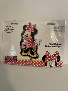 Minnie Mouse Red dress Birthday Party 20in x 34in Super Shape Foil Balloon - Picture 1 of 2